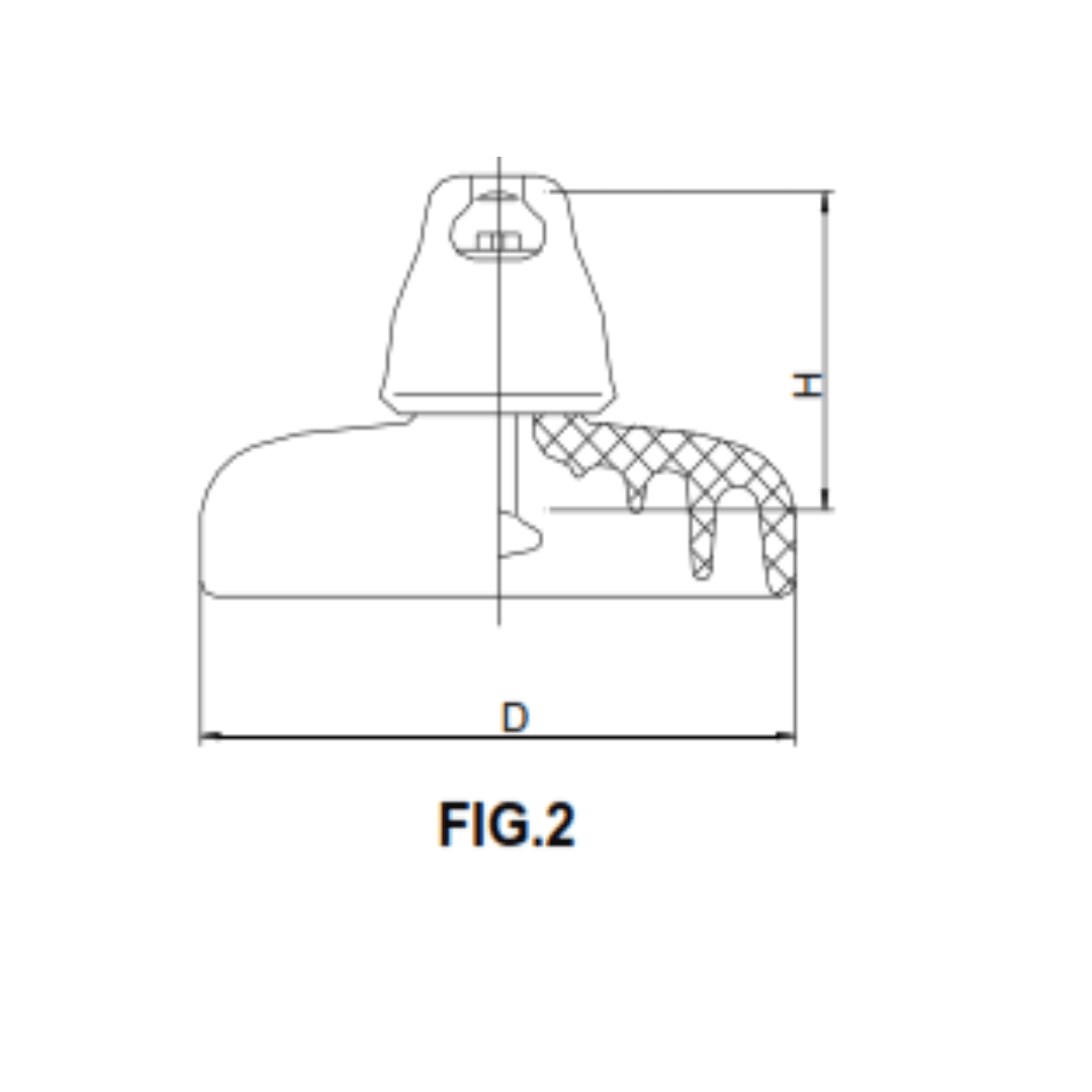 AISLADOR DE PORCELANA TIPO SUSPENSION 160KN 155/300/450MM U160BO PROCEDENCIA CHINA2