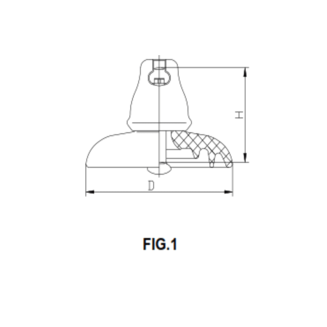 AISLADOR DE PORCELANA TIPO SUSPENSION 160KN 255//320MM U160BS PROCEDENCIA CHINA2