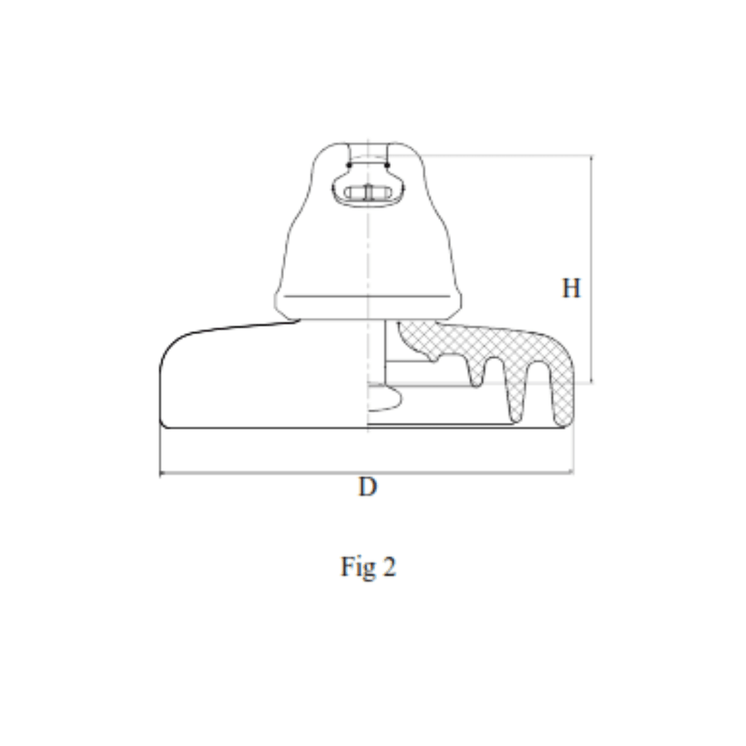 AISLADOR DE PORCELANA TIPO SUSPENSION 300KN 195/380/690MM U300BP PROCEDENCIA CHINA1