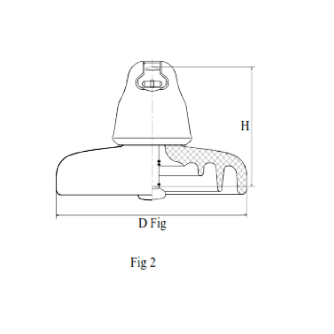 AISLADOR DE PORCELANA TIPO SUSPENSION 530KN 240/380/600/700MM U530B PROCEDENCIA CHINA2