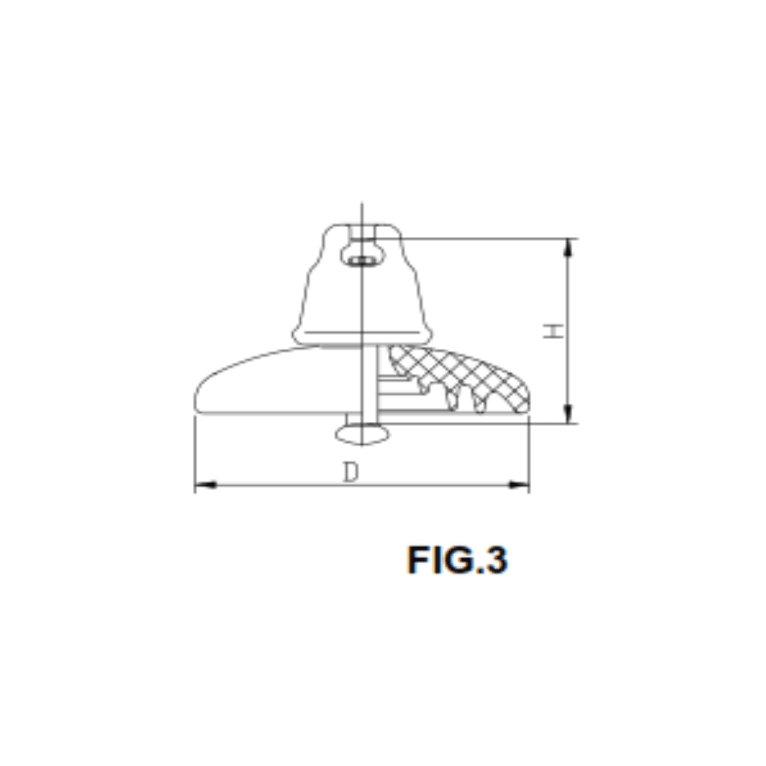 AISLADOR DE PORCELANA TIPO SUSPENSION 70KN 127/255/295MM U70BS PROCEDENCIA CHINA2