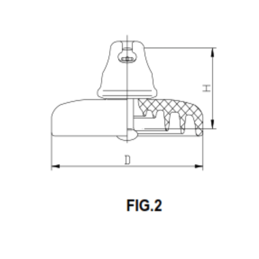 AISLADOR DE PORCELANA TIPO SUSPENSION 70KN 146/280/440MM U70BLP PROCEDENCIA CHINA2
