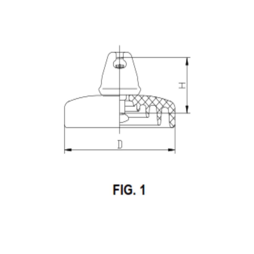 AISLADOR DE PORCELANA TIPO SUSPENSION 70KN 146/255/432MM U70BLP PROCEDENCIA CHINA1