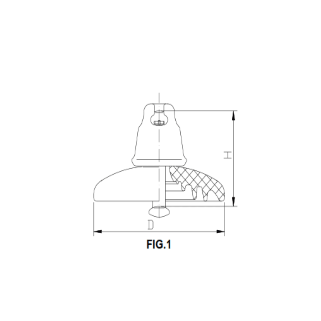 AISLADOR DE PORCELANA TIPO SUSPENSION 80KN 140/255/295MM U80BS PROCEDENCIA CHINA2