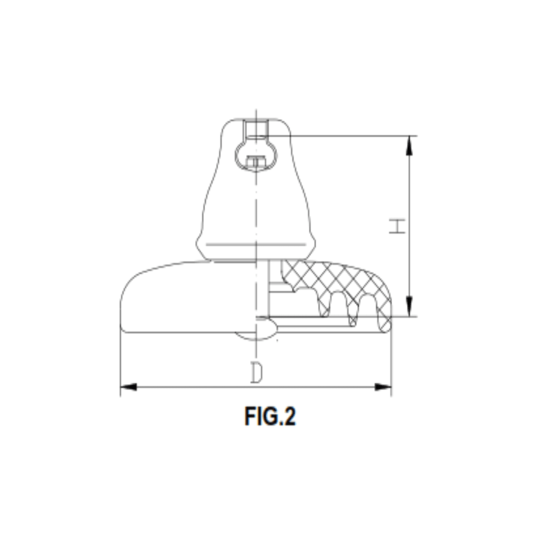 AISLADOR DE PORCELANA TIPO SUSPENSION 100KN 146/280/340MM U100BL PROCEDENCIA CHINA2