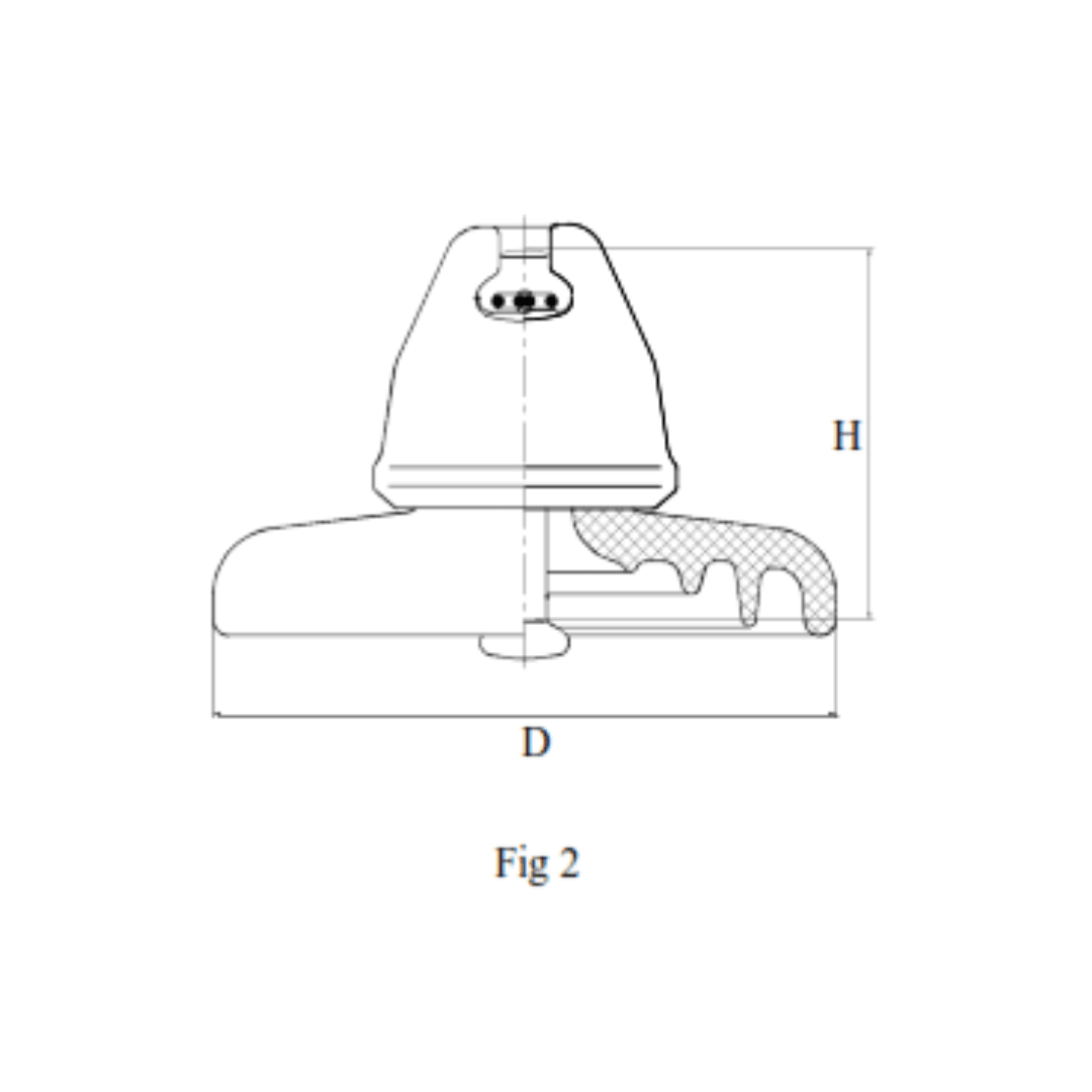 AISLADOR DE PORCELANA TIPO SUSPENSION 210KN 170/300/370/400MM U210B PROCEDENCIA CHINA2