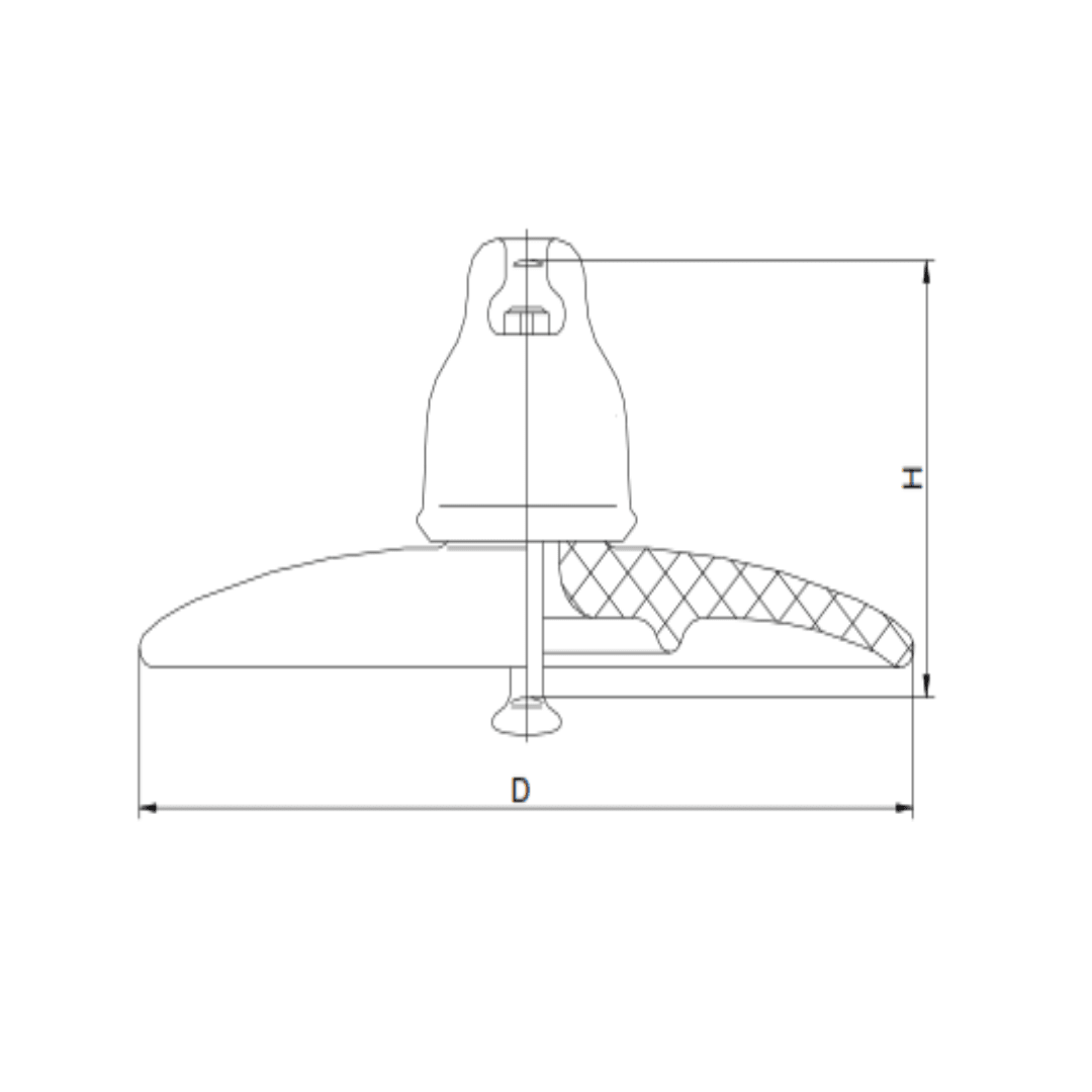 AISLADOR DE PORCELANA TIPO SUSPENSION 70KN 146/350/300MM 0104070M PROCEDENCIA CHINA2