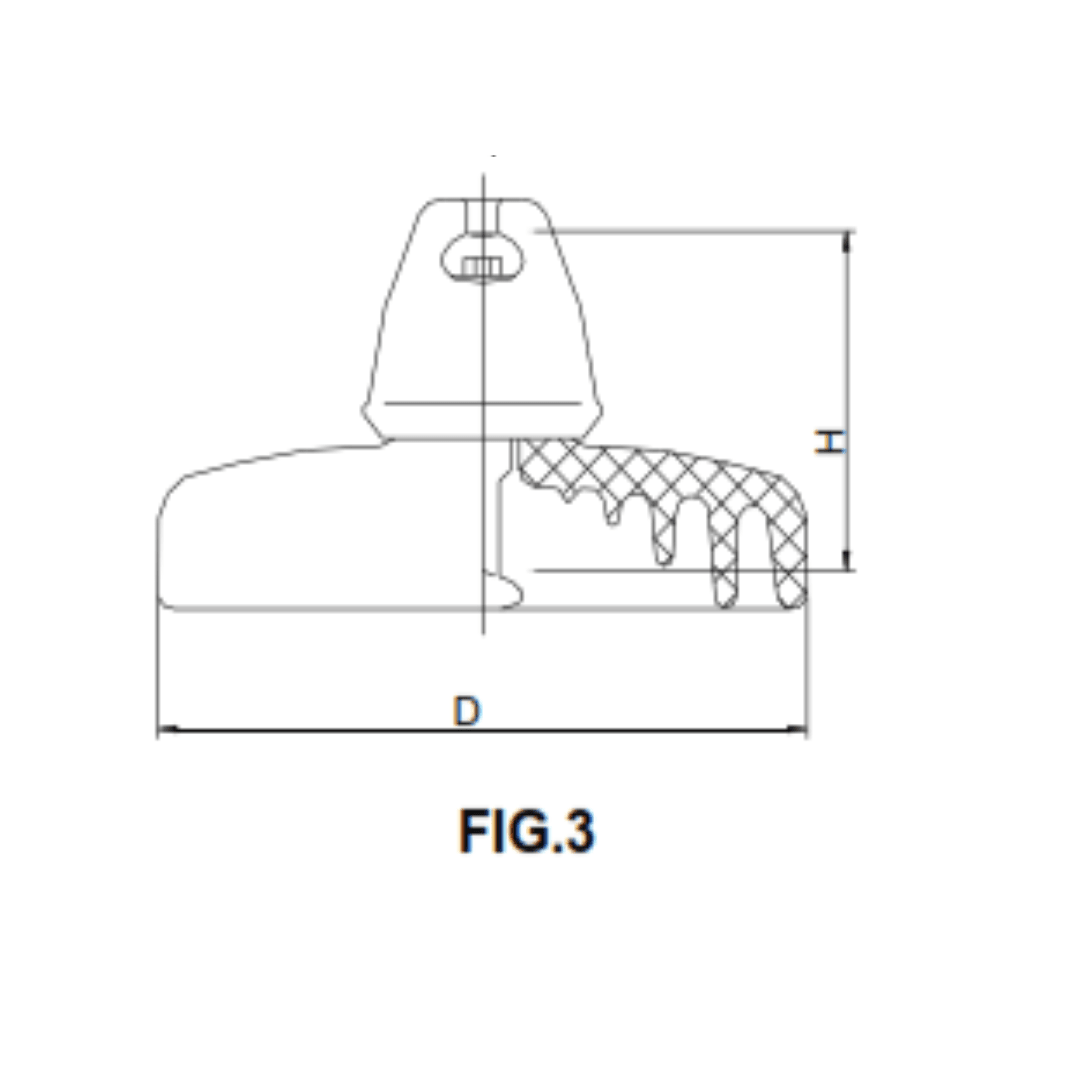 AISLADOR DE PORCELANA TIPO SUSPENSION 160KN 170/320/525MM U160BLP PROCEDENCIA CHINA2