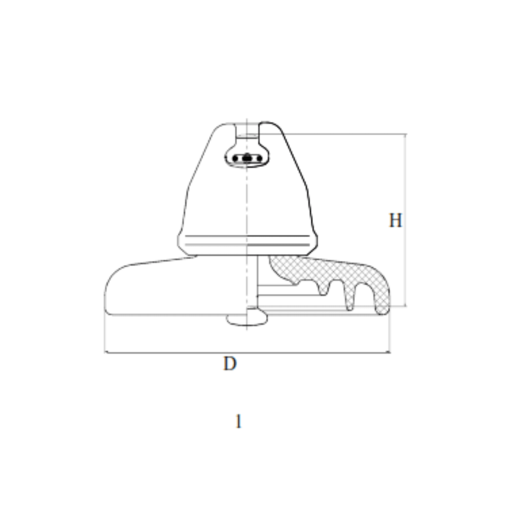 AISLADOR DE PORCELANA TIPO SUSPENSION 240KN 170/280/405MM U240B PROCEDENCIA CHINA2