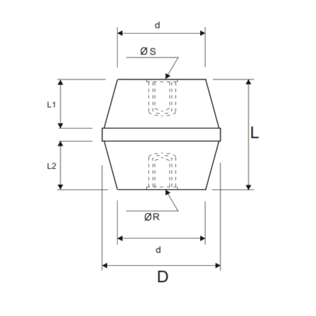 AISLADOR EPOXICO USO INTERIOR TIPO ABA 1/50 MELBAT2