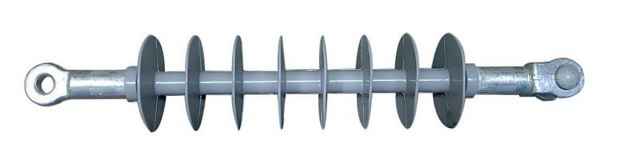 AISLADOR POLIMERICO CON CONEXION HORQUILLA Y LENGUETA DE 36 KV FXB-36-70 TRONCO ELECTRIC