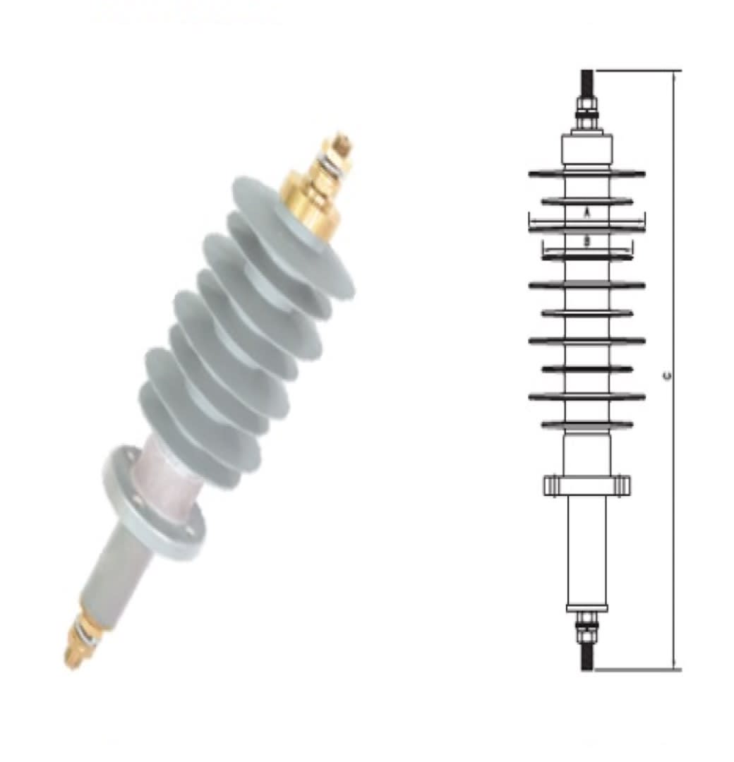 AISLADOR POLIMERICO TIPO BUSHING STBS-36kV SILICON TECHNOLOGY