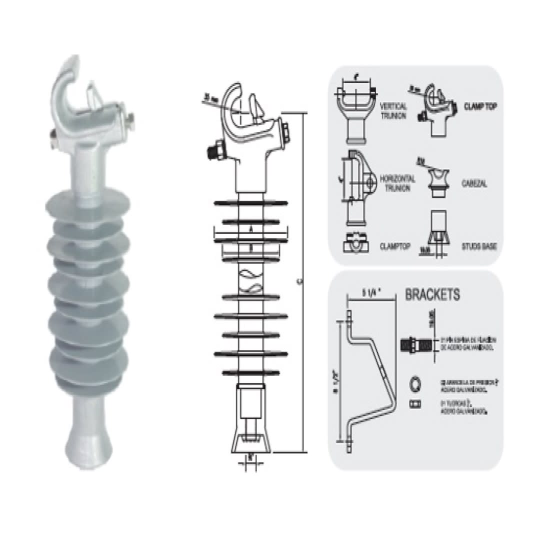 AISLADOR POLIMERICO TIPO LINE POST PIN STLP-52kV SILICON TECHNOLOGY1