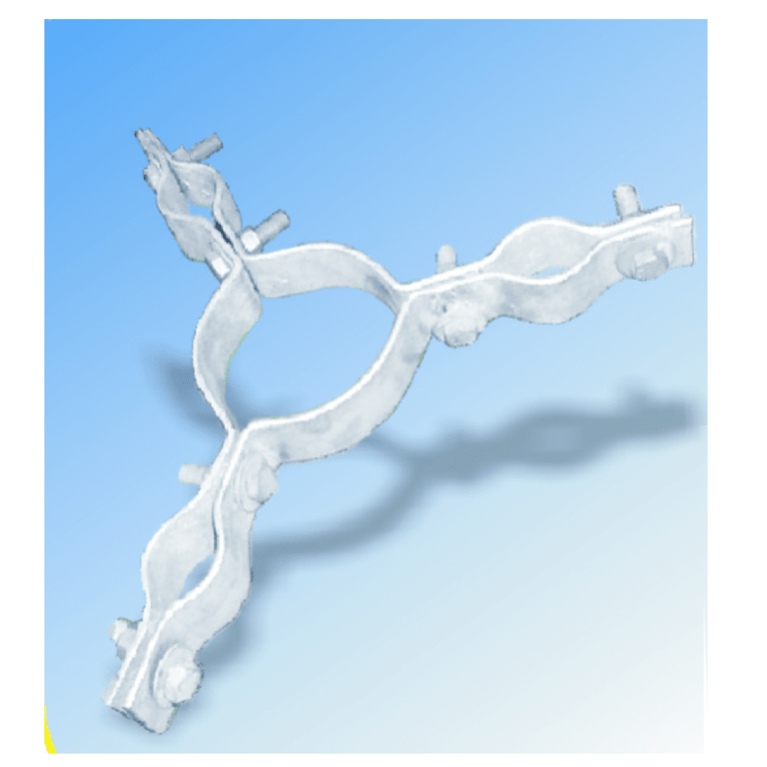 ABRAZADERA TRIPLE PARA PASTORAL 130X48MM ESP(1-1/2''X3/16'') GALV CALIENTE AP6012512 ARAGCU AP3