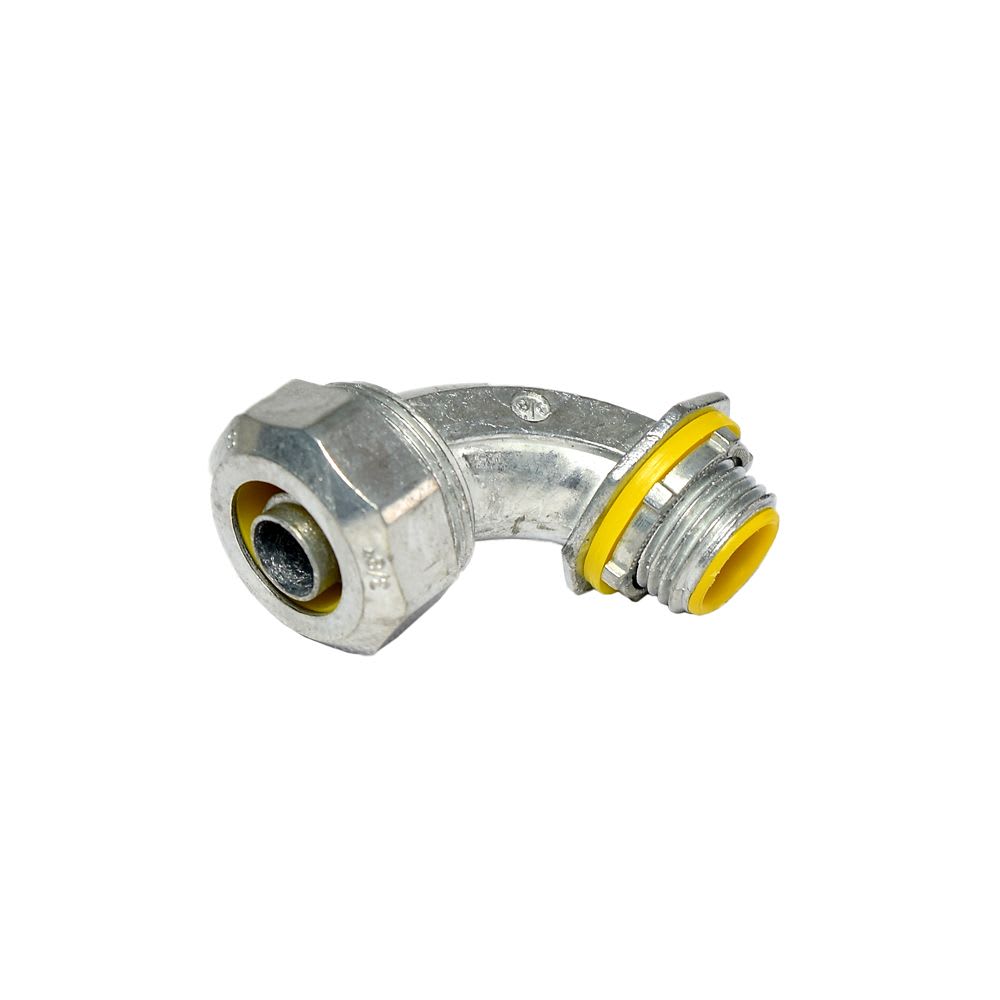 CONECTOR CURVO HERMETICO LIQUID TIGHT ZDC 3/8'' X90° UL ANK-4121 ELECTRICAL FITTINGS