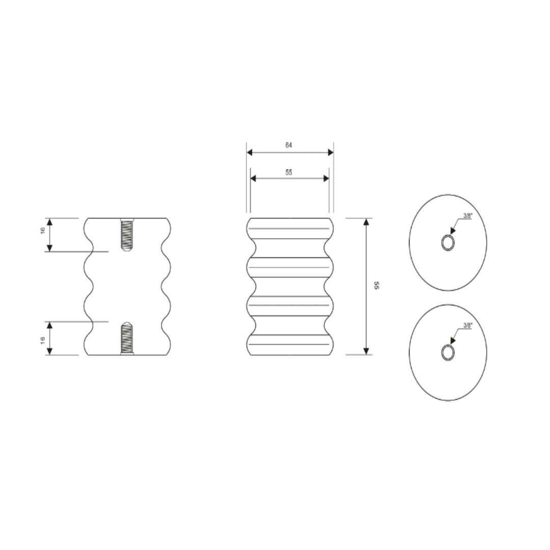 AISLADOR EPOXICO USO INTERIOR TIPO APE-R 2/55 MELBAT1