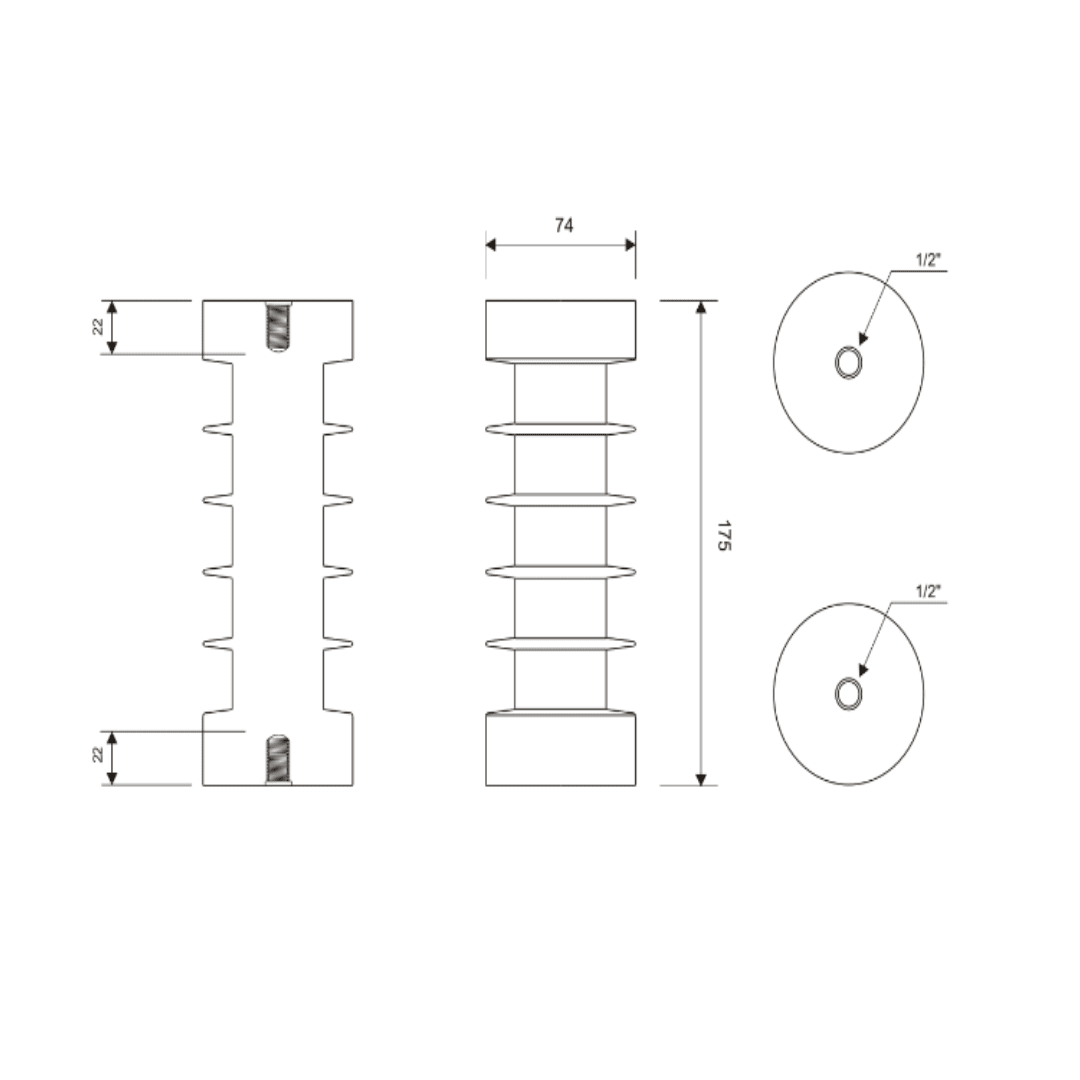 AISLADOR EPOXICO USO INTERIOR TIPO APE-R 17.5/175-A MELBAT2