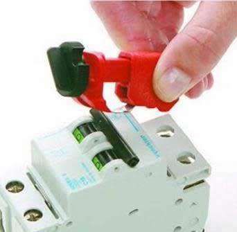 BLOQUEO PARA INTERRUPTOR MINIATURA TIPO T.B.L.O. BAN-D03 BEIAN-LOCK1