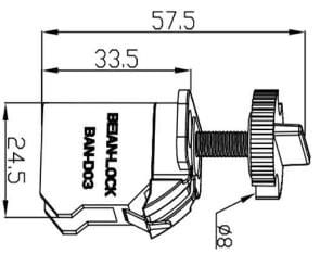 BLOQUEO PARA INTERRUPTOR MINIATURA TIPO T.B.L.O. BAN-D03 BEIAN-LOCK2