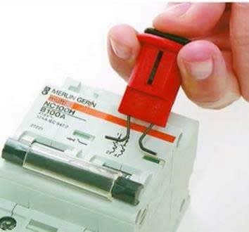 BLOQUEO PARA INTERRUPTOR MINIATURA TIPO P.O.W. BAN-D04 BEIAN-LOCK1