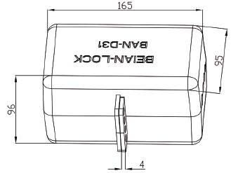 BLOQUEO PARA ENCHUFE GIRATORIO POLIESTIRENO 8,9X12,7CM BAN-D31 BEIAN-LOCK2