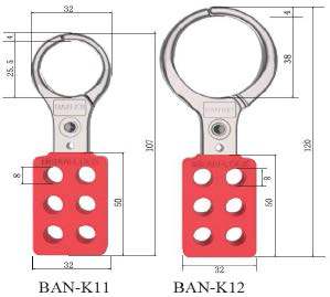 TENAZAS METALICAS PARA 6 CANDADOS BAN-K11-K12 BEIAN-LOCK2