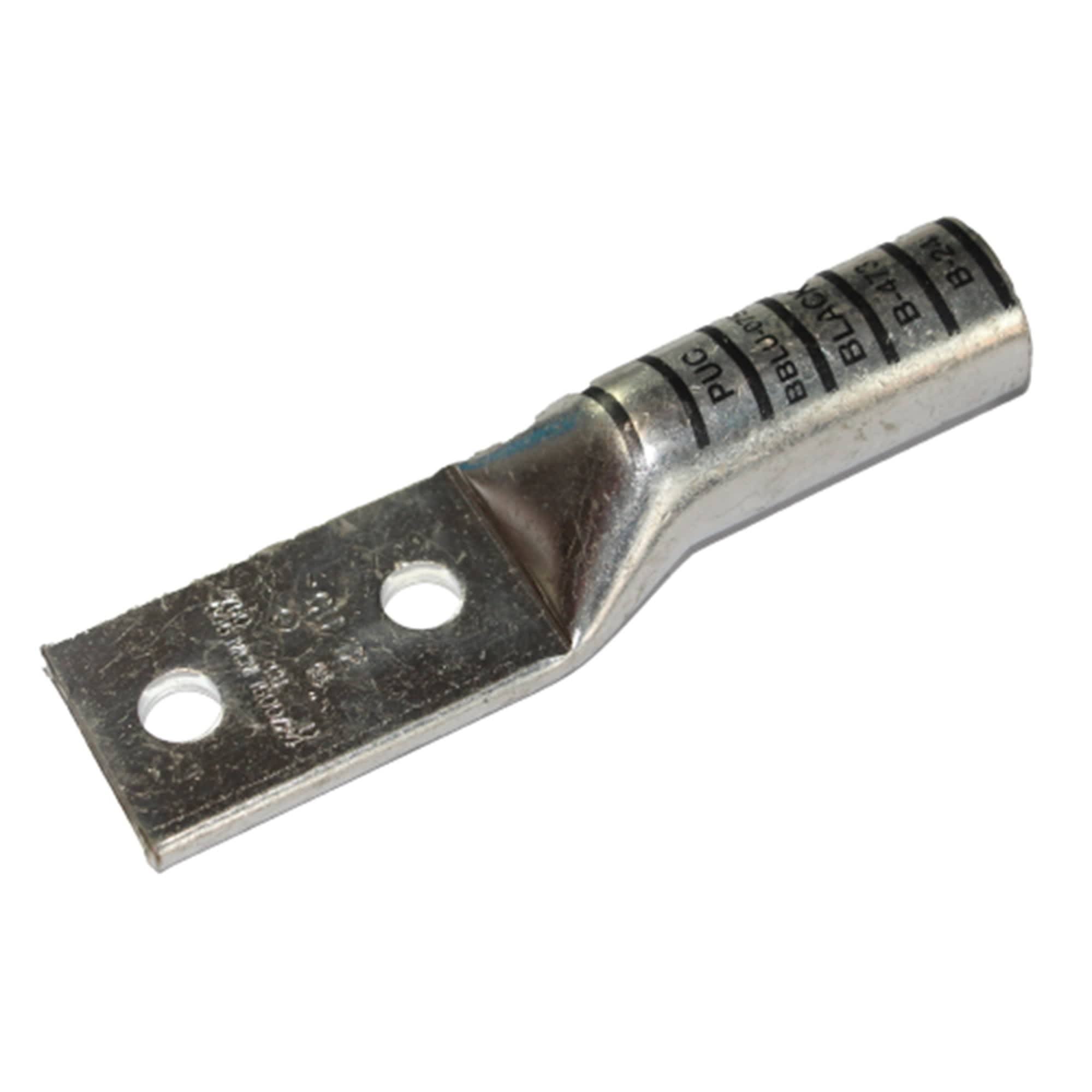 TERMINAL A COMPRESION DE COBRE ESTAÑADO BARRIL LARGO 2 HOYOS 750KCMIL 1/2'' 35KV NEGRO CON UL PENNUNION1