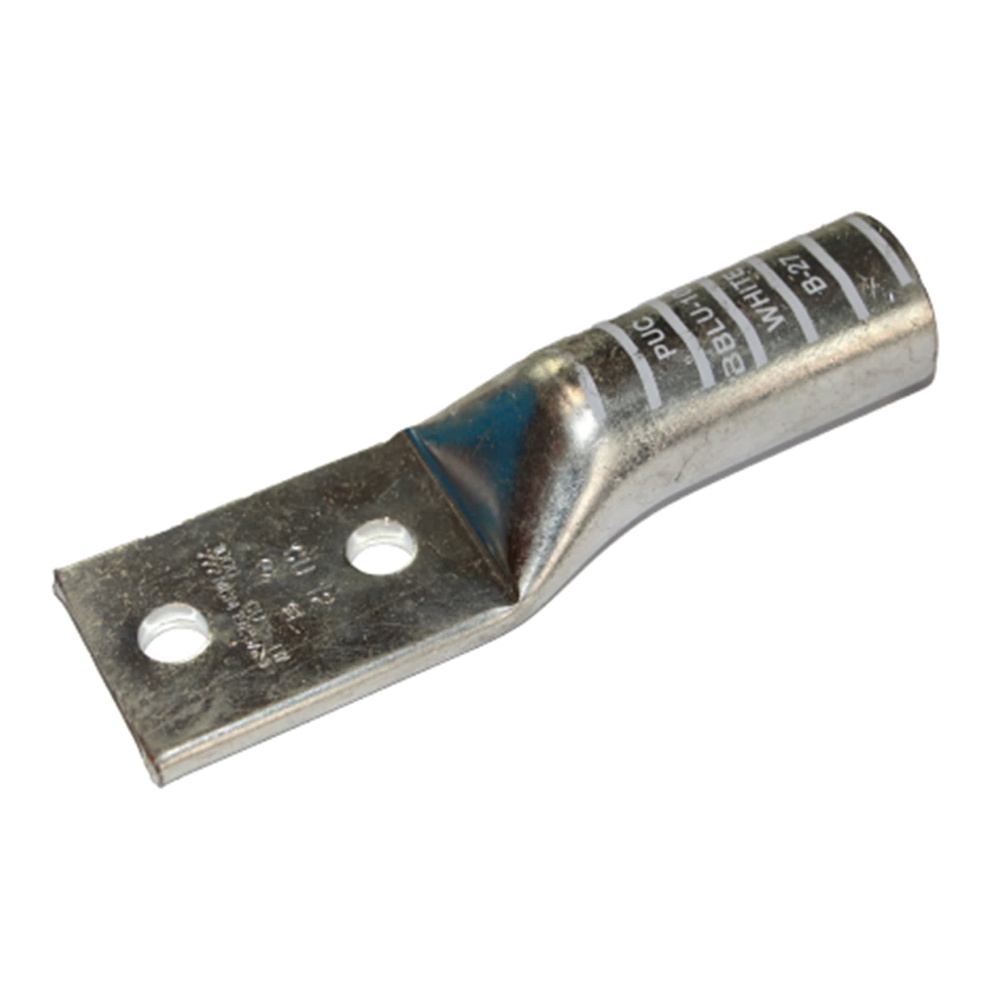 TERMINAL A COMPRESION DE COBRE ESTAÑADO BARRIL LARGO 2 HOYOS 1000KCMIL 1/2'' 35KV BLANCO CON UL PENNUNION1