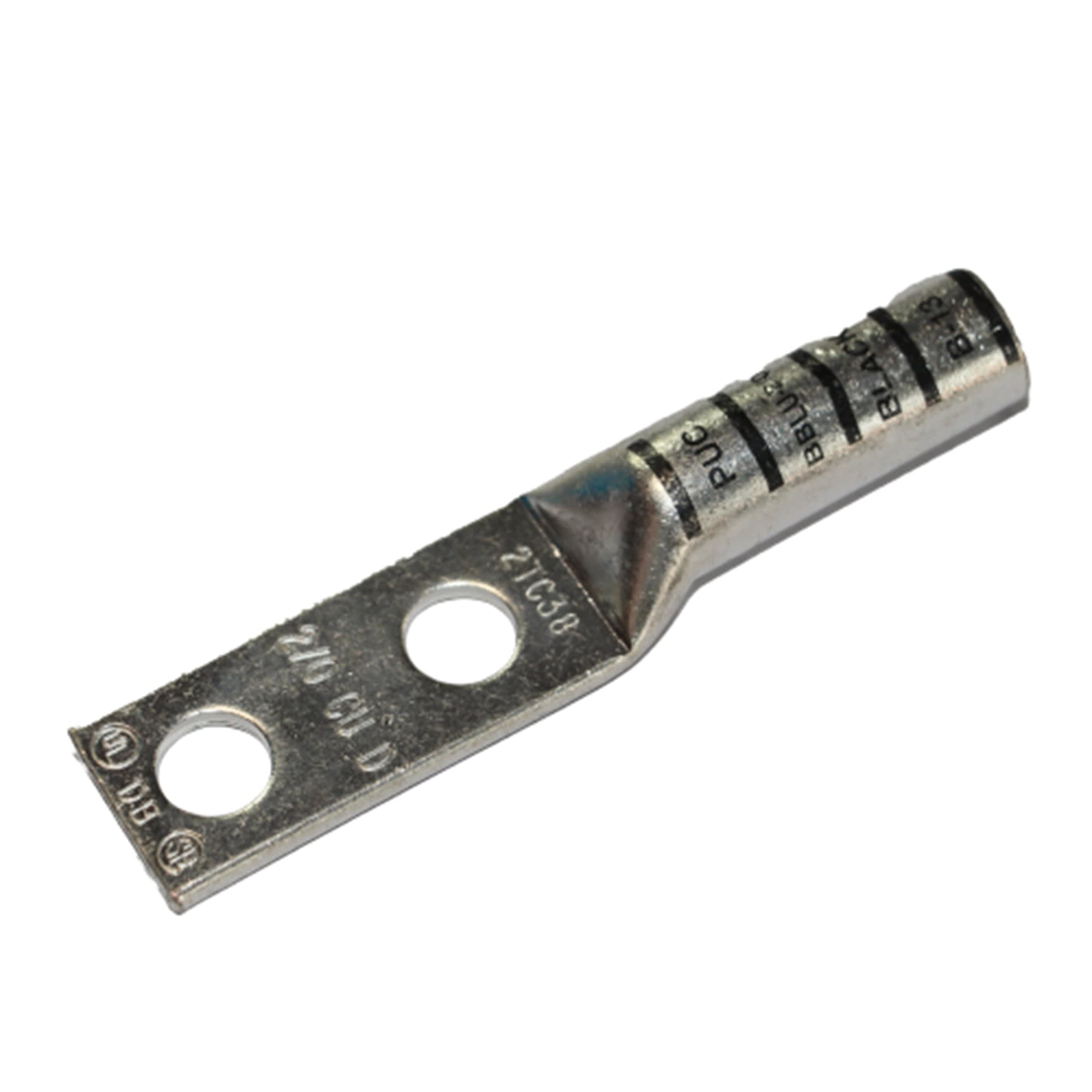 TERMINAL A COMPRESION DE COBRE ESTAÑADO BARRIL LARGO 1 HOYO 2AWG 5/16'' 35KV MARRON CON UL PENNUNION