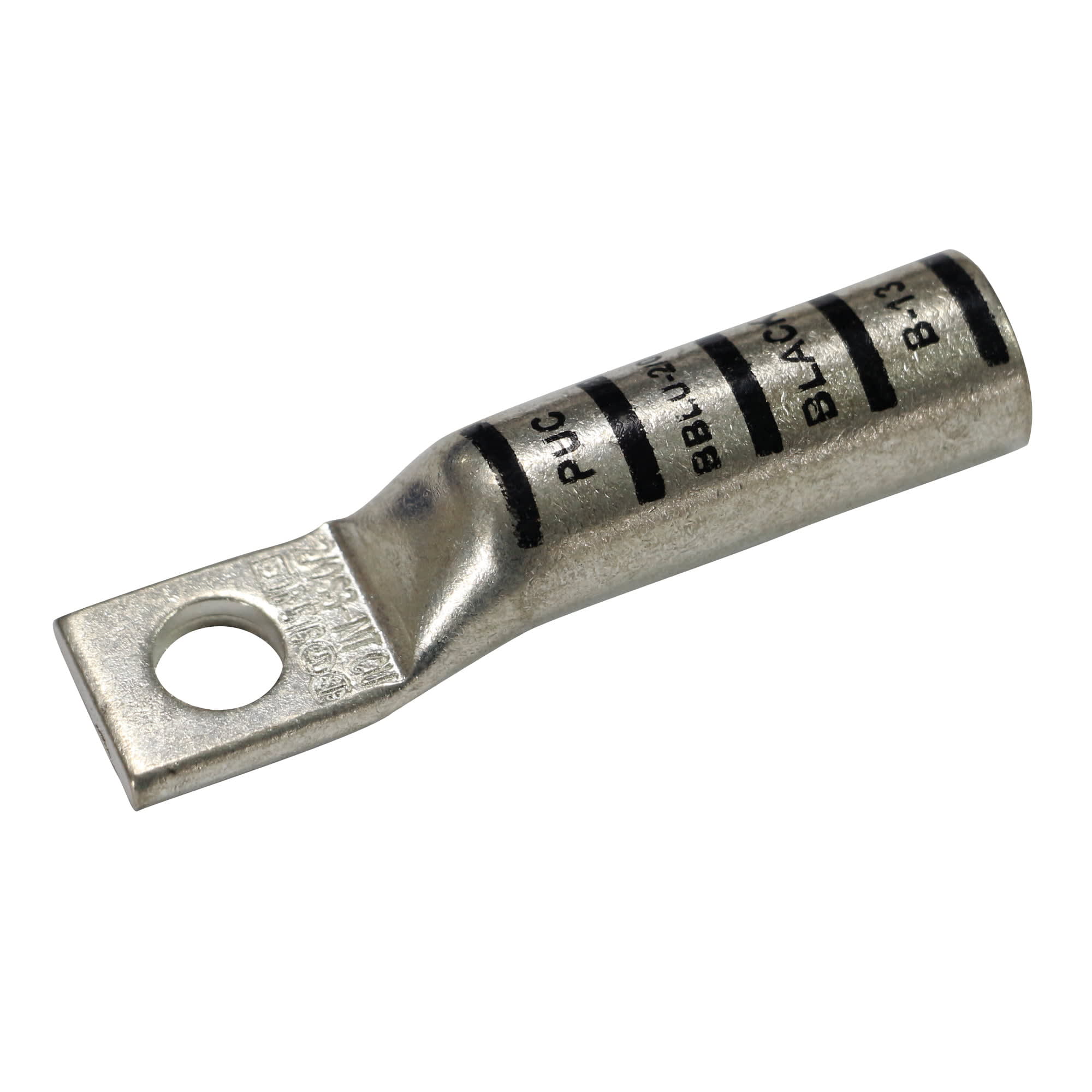 TERMINAL A COMPRESION DE COBRE ESTAÑADO BARRIL LARGO 1 HOYO 2/0AWG 5/16'' 35KV NEGRO CON UL PENNUNION