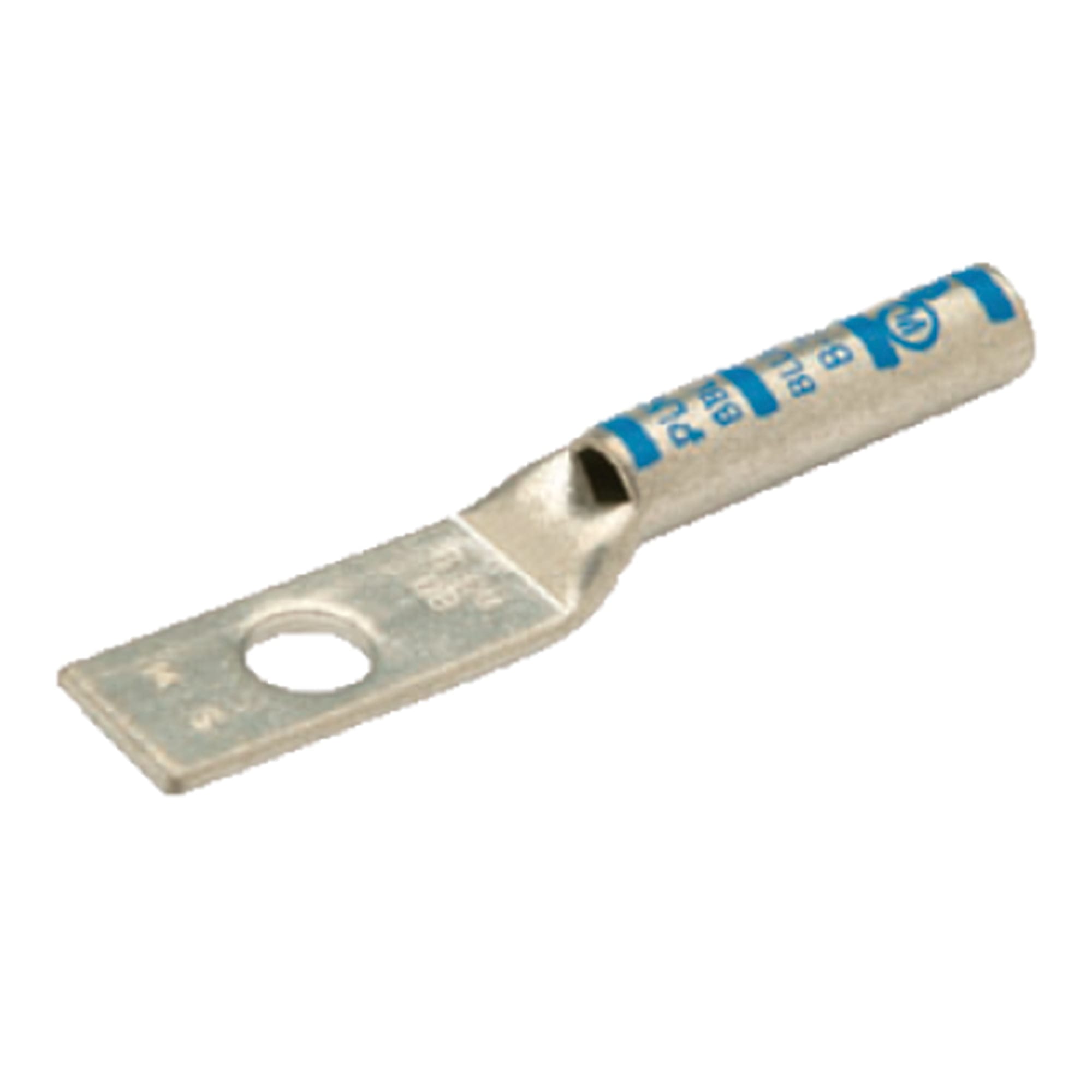TERMINAL A COMPRESION DE COBRE ESTAÑADO BARRIL LARGO 1 HOYO 300KCMIL 3/8'' 35KV BLANCO CON UL PENNUNION