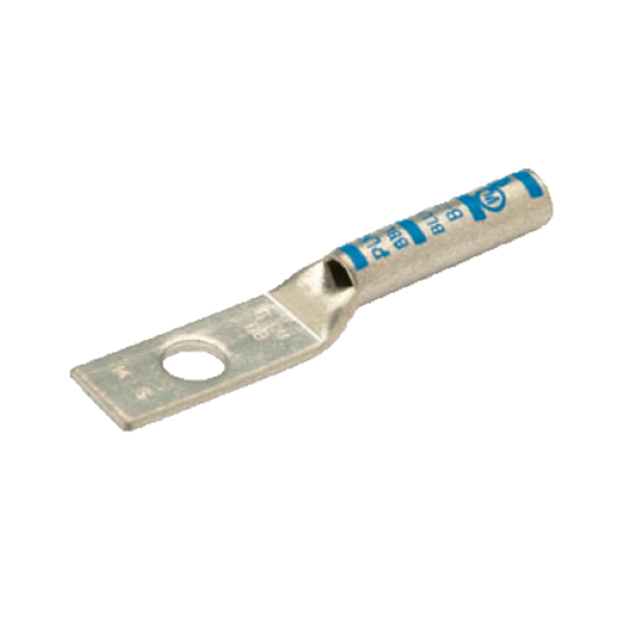 TERMINAL A COMPRESION DE COBRE ESTAÑADO BARRIL LARGO 1 HOYO 8AWG 1/4'' 35KV ROJO CON UL PENNUNION1