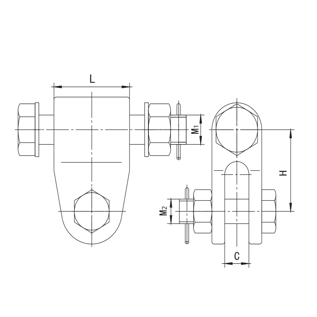 BISAGRA A LA TORRE MODELO EB-10/12-100 100KN ARAGCU HE2