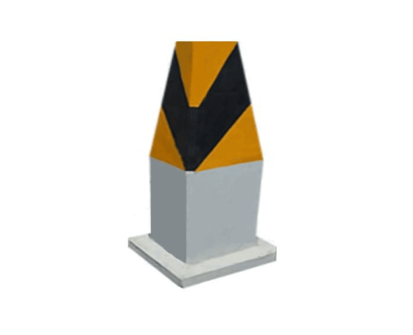 BLOQUE PIRAMIDE CONTRA IMPACTO 650X1000X2100MM NACIONAL