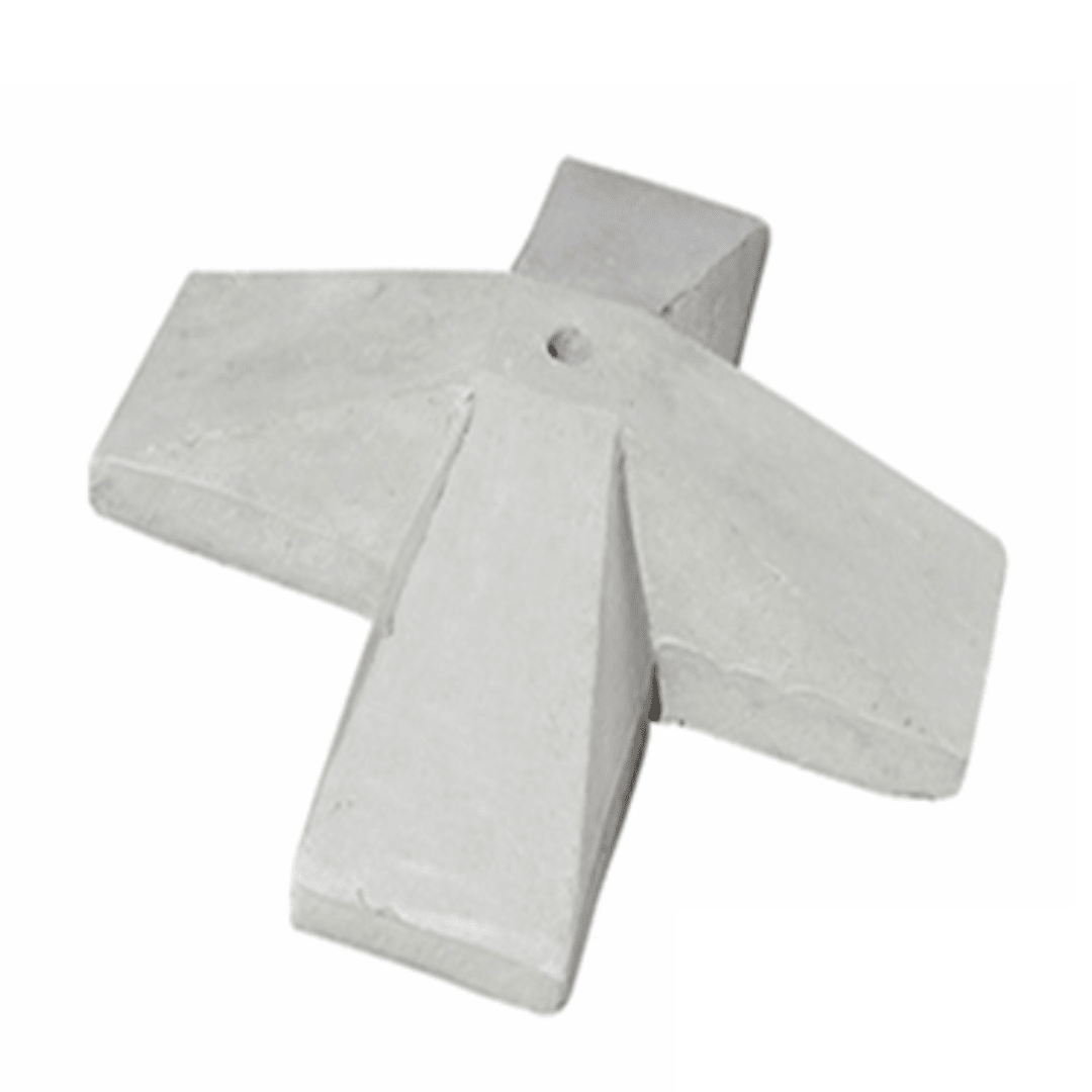 BLOQUES CONCRETO ARMADO VIBRADO TIPO CRUZ 700X700X200MM 70KG NACIONAL