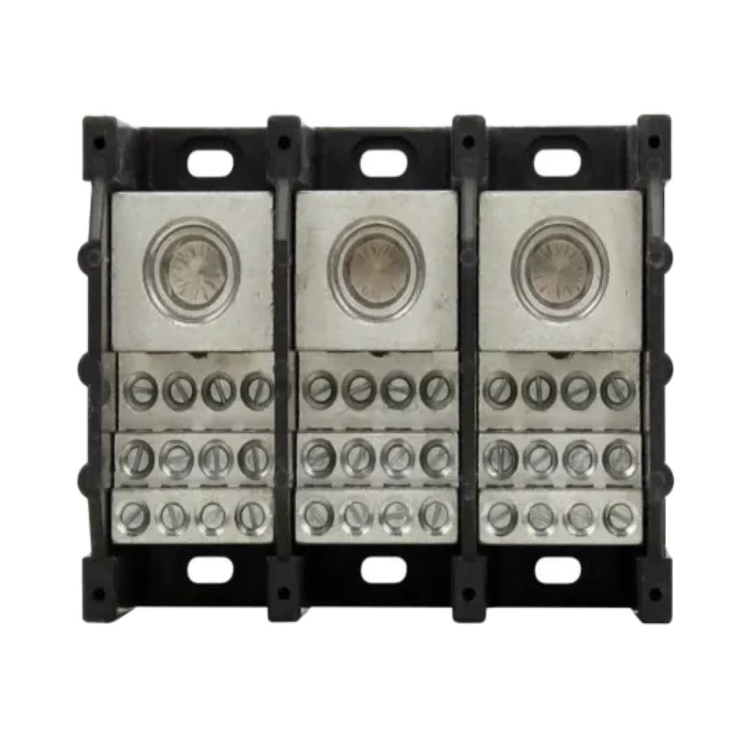 BLOQUE TERMINAL DE DERIVACIÓN DE 3 POLOS 600 V. 420A 10 KA 16376-3 BUSSMANN