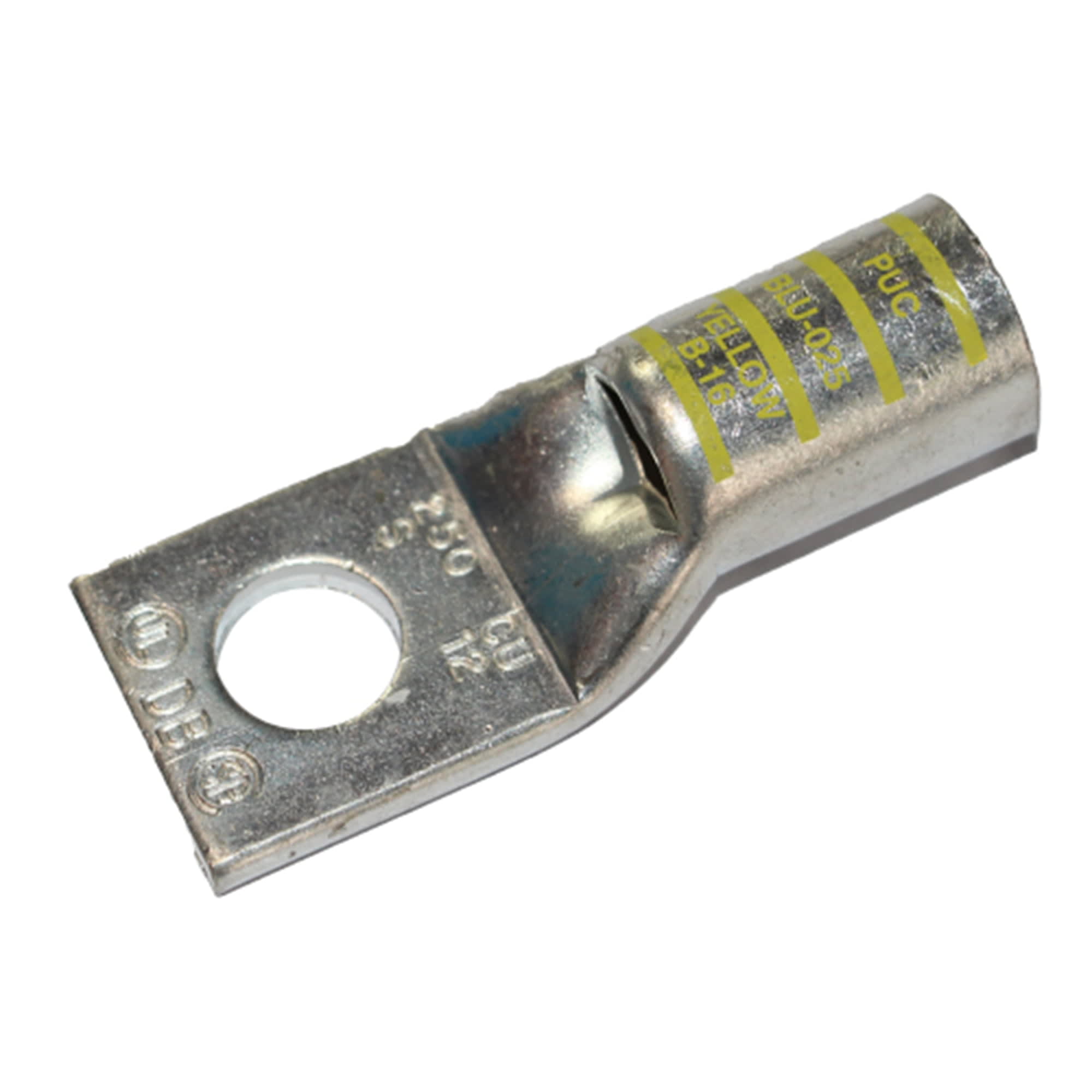 TERMINAL A COMPRESION DE COBRE ESTAÑADO BARRIL STANDARD 1 HOYO 2AWG 1/4'' 35KV MARRON CON UL PENNUNION1