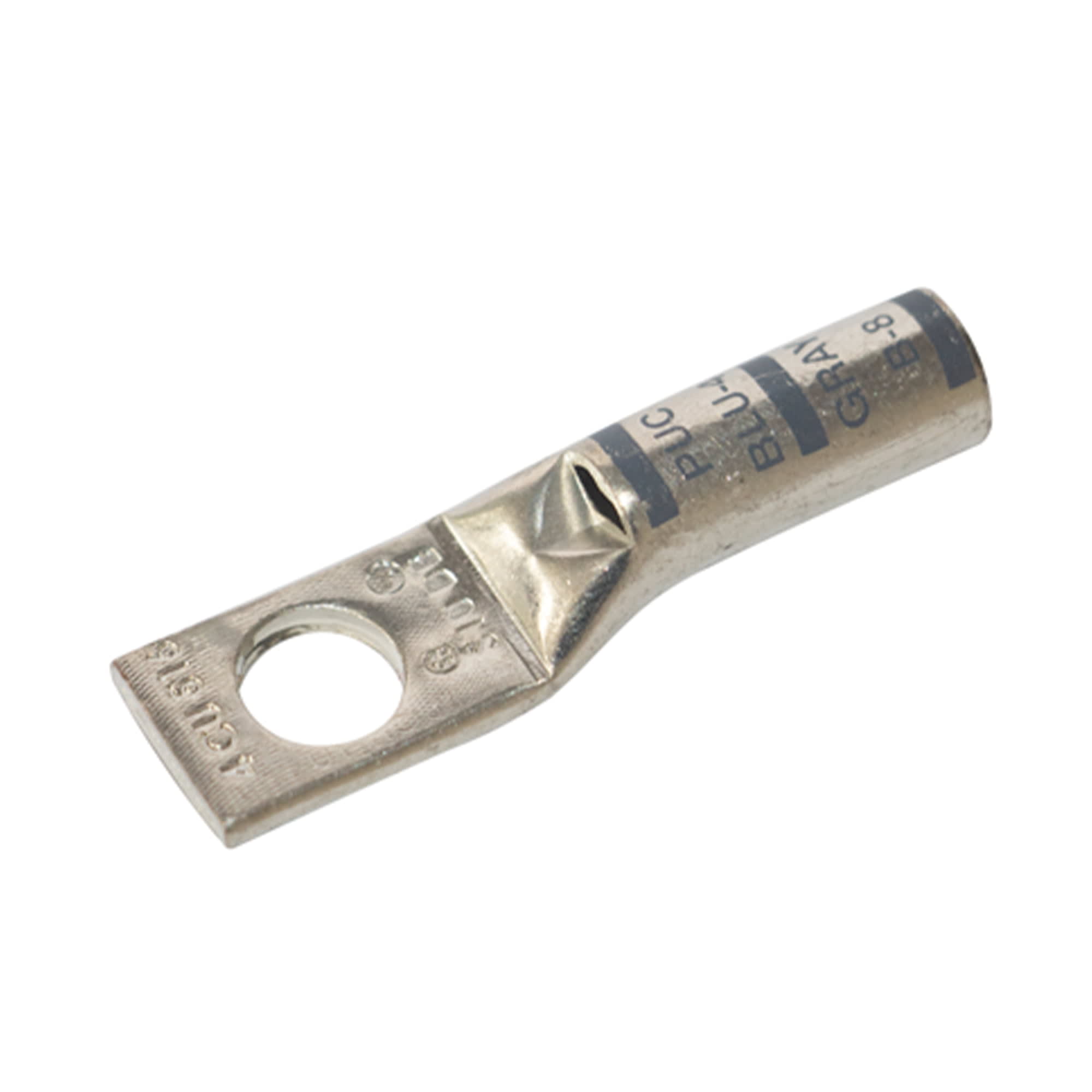 TERMINAL A COMPRESION DE COBRE ESTAÑADO BARRIL STANDARD 1 HOYO 4AWG 5/16'' 35KV GRIS CON UL PENNUNION