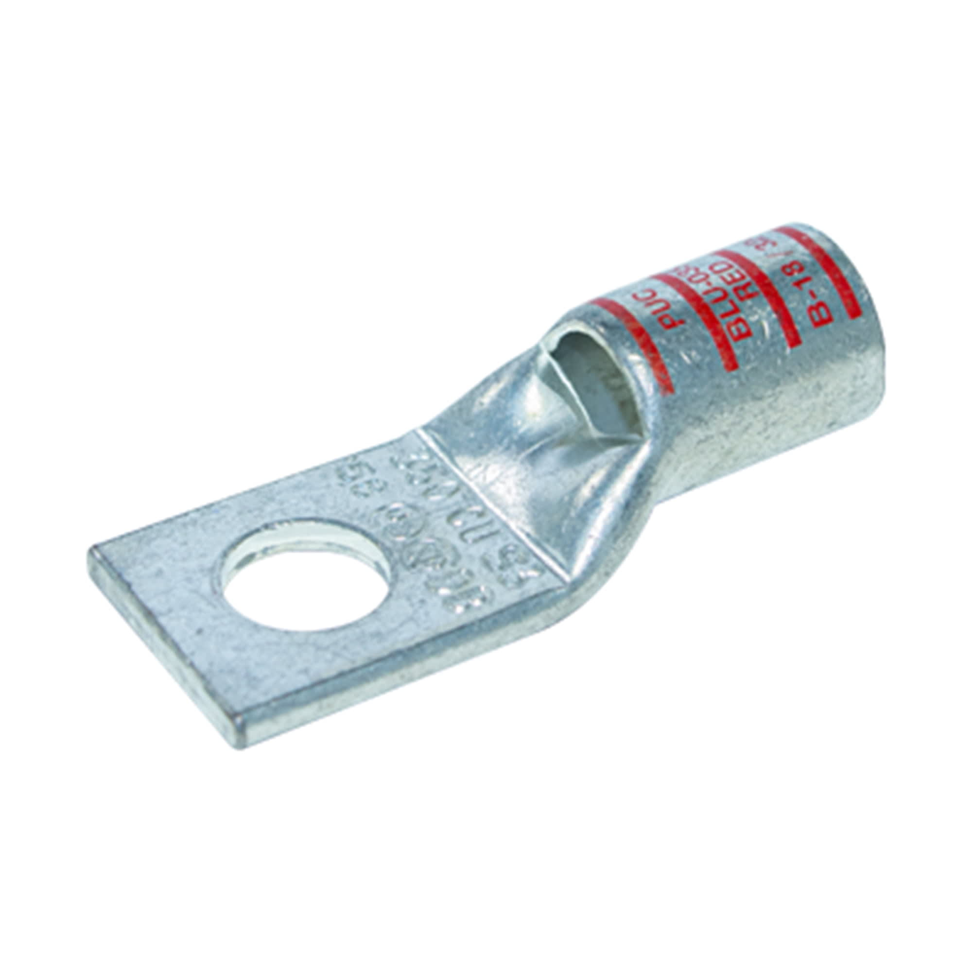 TERMINAL A COMPRESION DE COBRE ESTAÑADO BARRIL STANDARD 1 HOYO 350KCMIL 5/8'' 35KV ROJO CON UL PENNUNION