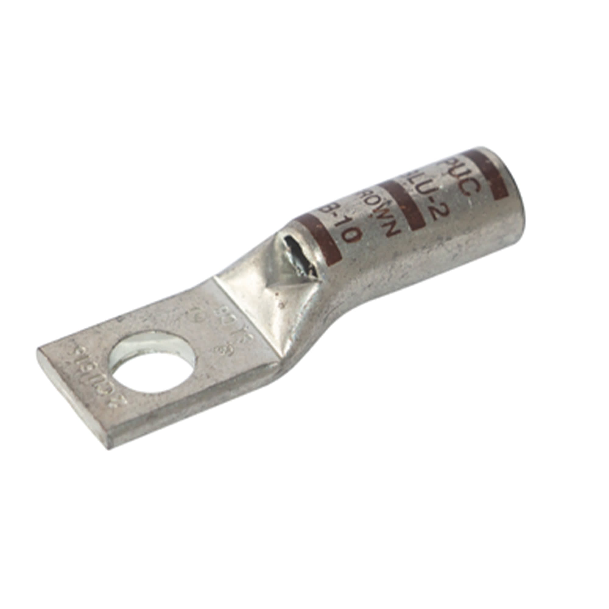 TERMINAL A COMPRESION DE COBRE ESTAÑADO BARRIL STANDARD 1 HOYO 2AWG 5/16'' 35KV MARRON CON UL PENNUNION