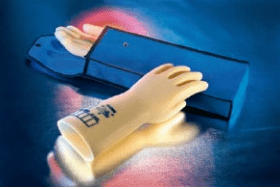 BOLSA DE TRANSPORTE PARA GUANTES DE TELA IMPERMEABILIZADA CELESTE MODELO RGX-SAC REGELTEX1