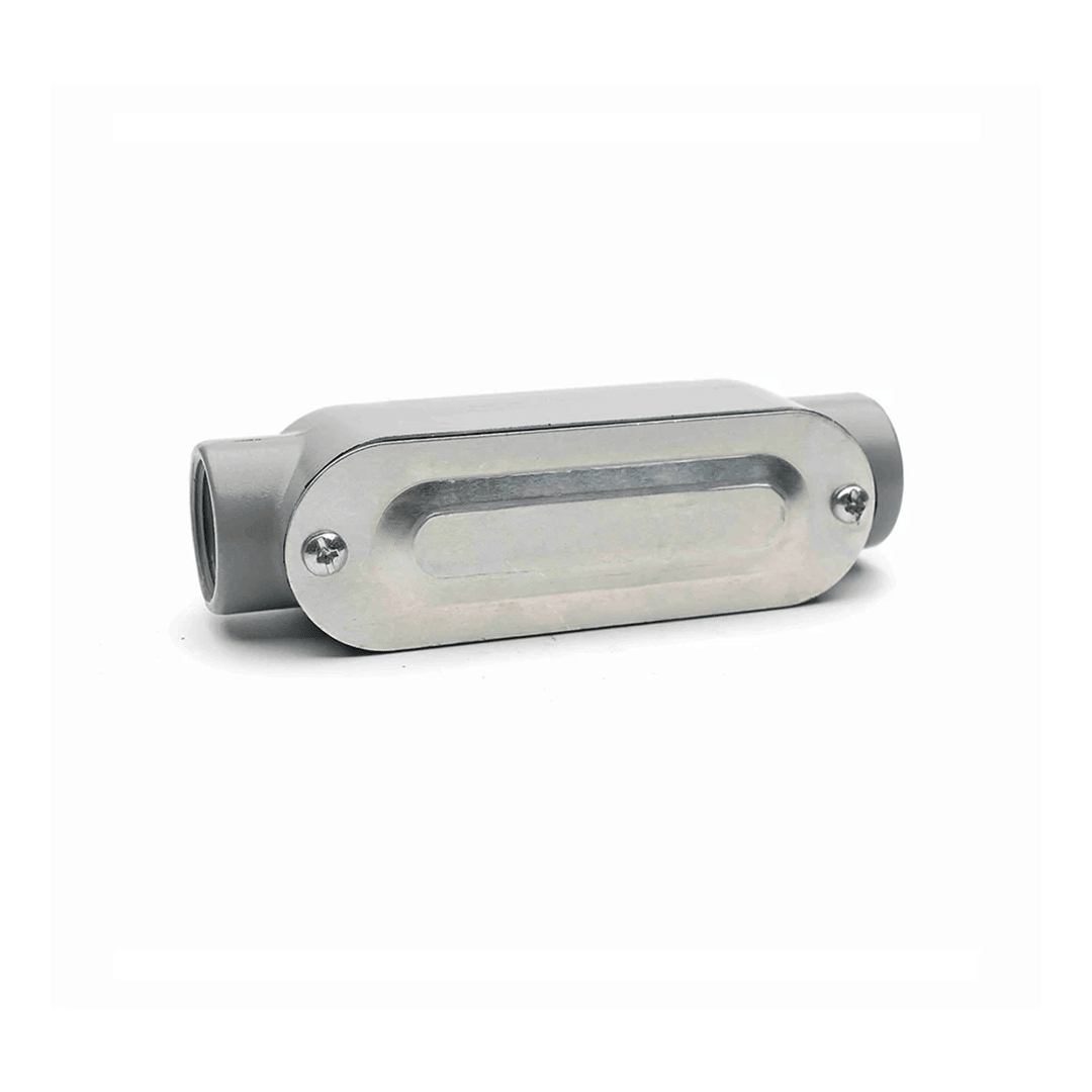 CAJA CONDULET TIPO C 1-1/2'' FORM 35 DE ALUMINIO C/TAPA Y EMPAQUETADURA NAAVI CONDUIT