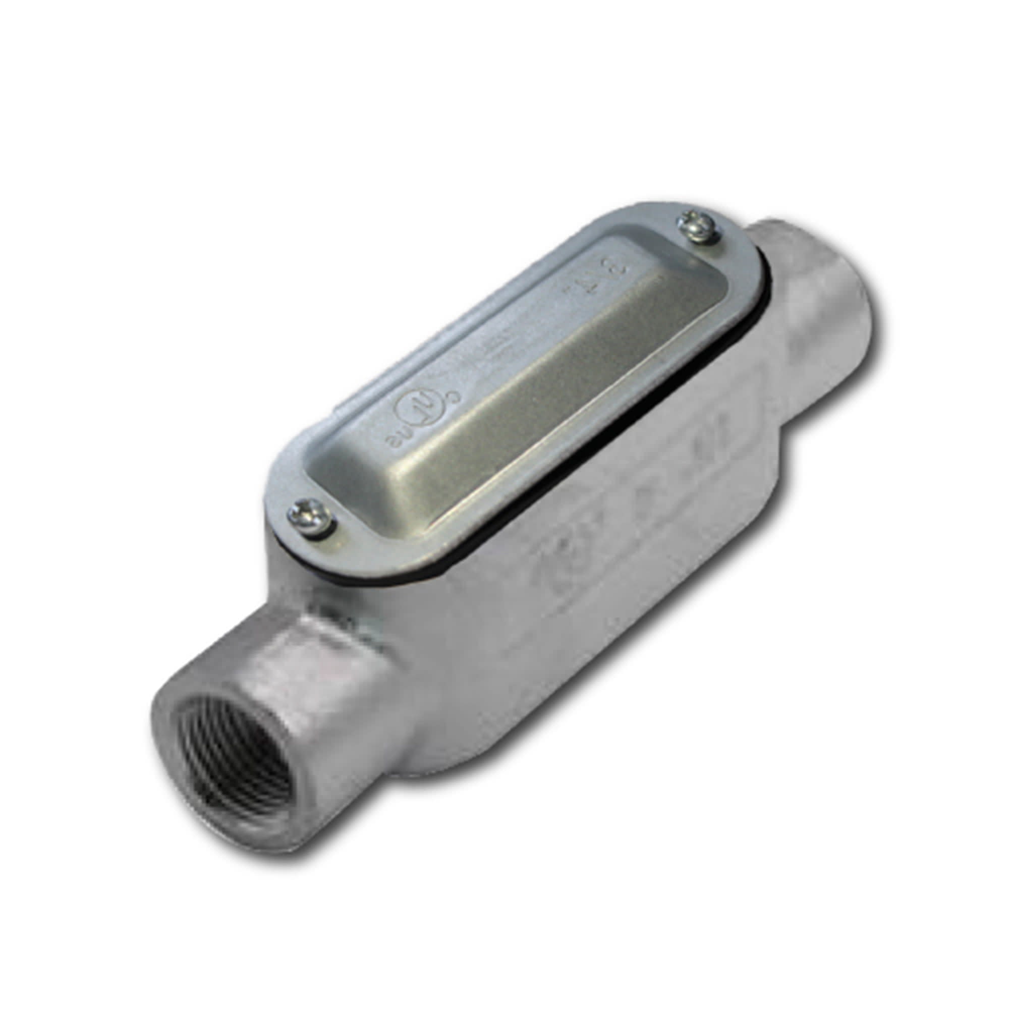 CAJA CONDULET TIPO C 2-1/2'' FORM 5 HIERRO MALEABLE GALVANIZADO EN CALIENTE C/TAPA C/EMP CON UL E254 JJ