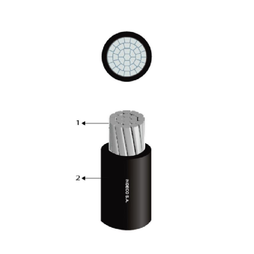 CABLES CAAI 0,6/1kV UNIPOLAR 25MM P00015899-4 INDECO