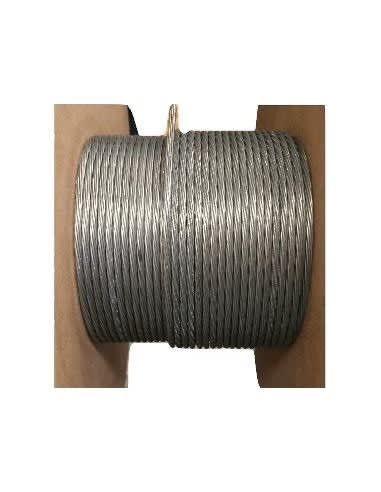 CABLE DE ACERO C/FORRO PVC TRANSPARENTE 6X7/4.0MM-5.0MM 9.4KG-F TIANLI4