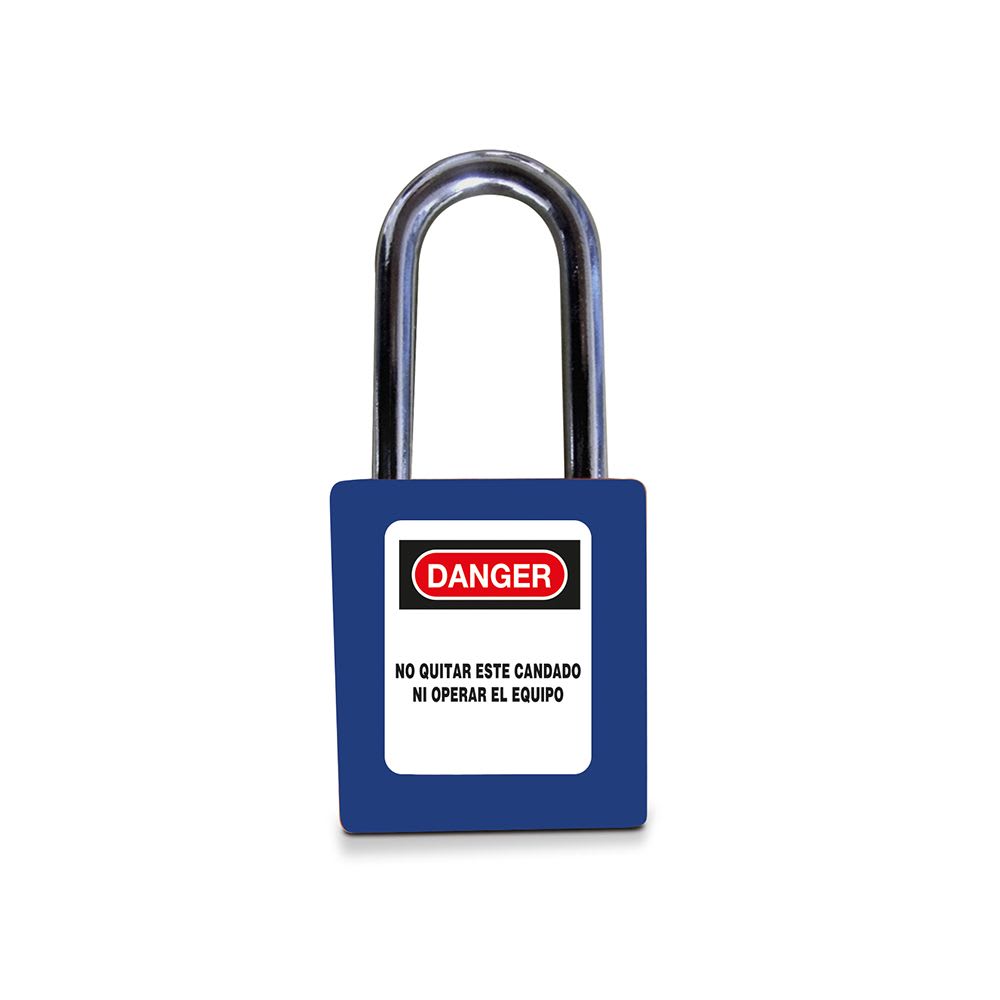 CANDADO CON ARO METALICO L=38MM COLOR AZUL 761101 SOFAMEL