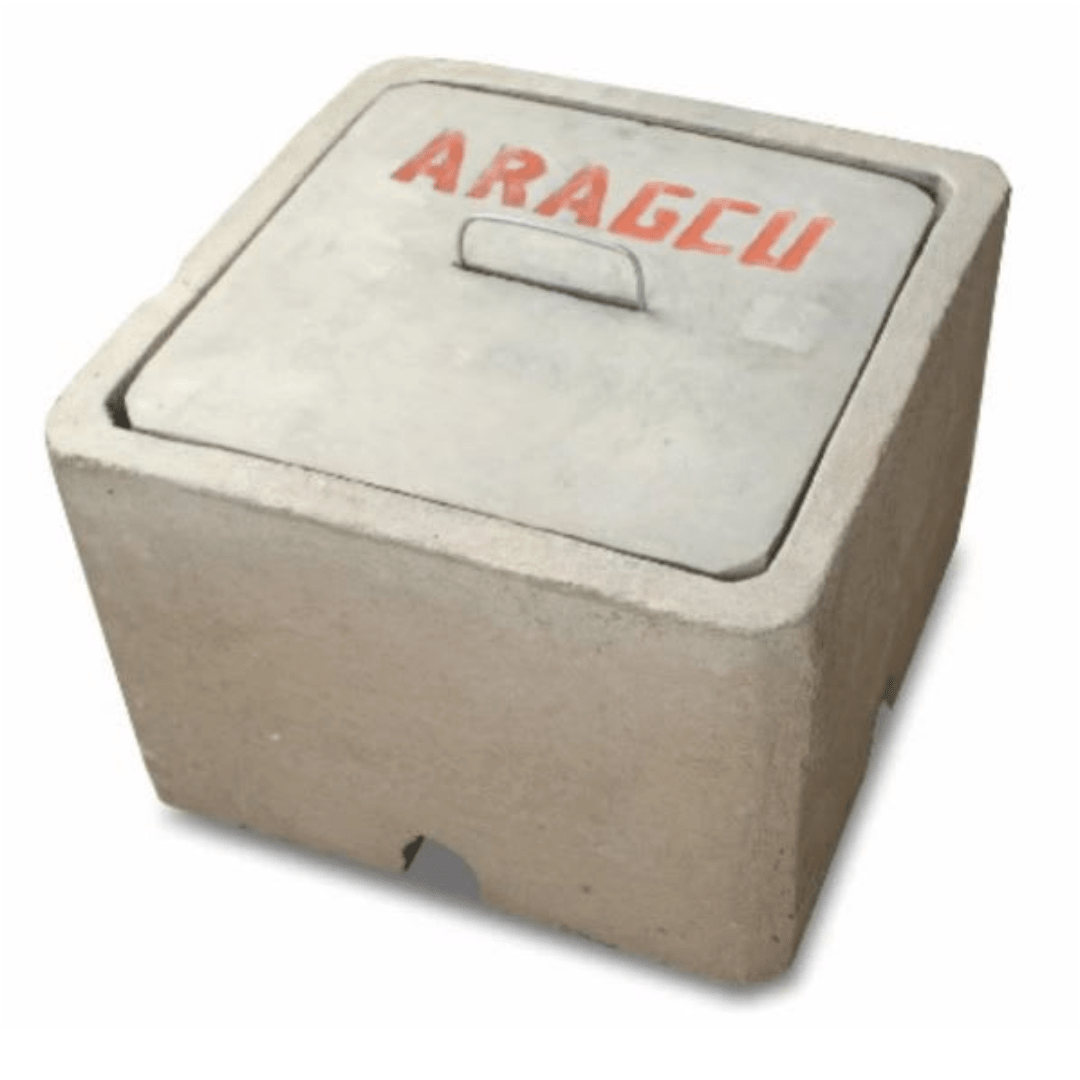 CAJA DE REGISTRO Y BOBEDAS 40X40X30CM(53KG) MAS TAPA NACIONAL