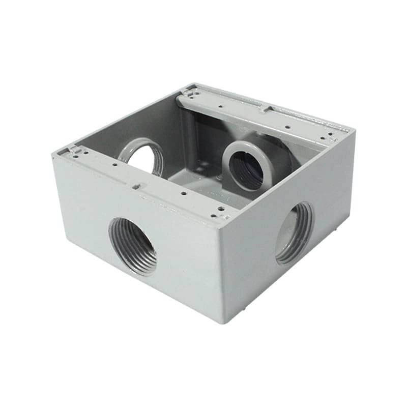 CAJA CUADRADA 2400 EN FUNDICION DE ALUMINIO CON CUATRO ACCESOS 1'' S4-CCX100 SOLDEXEL