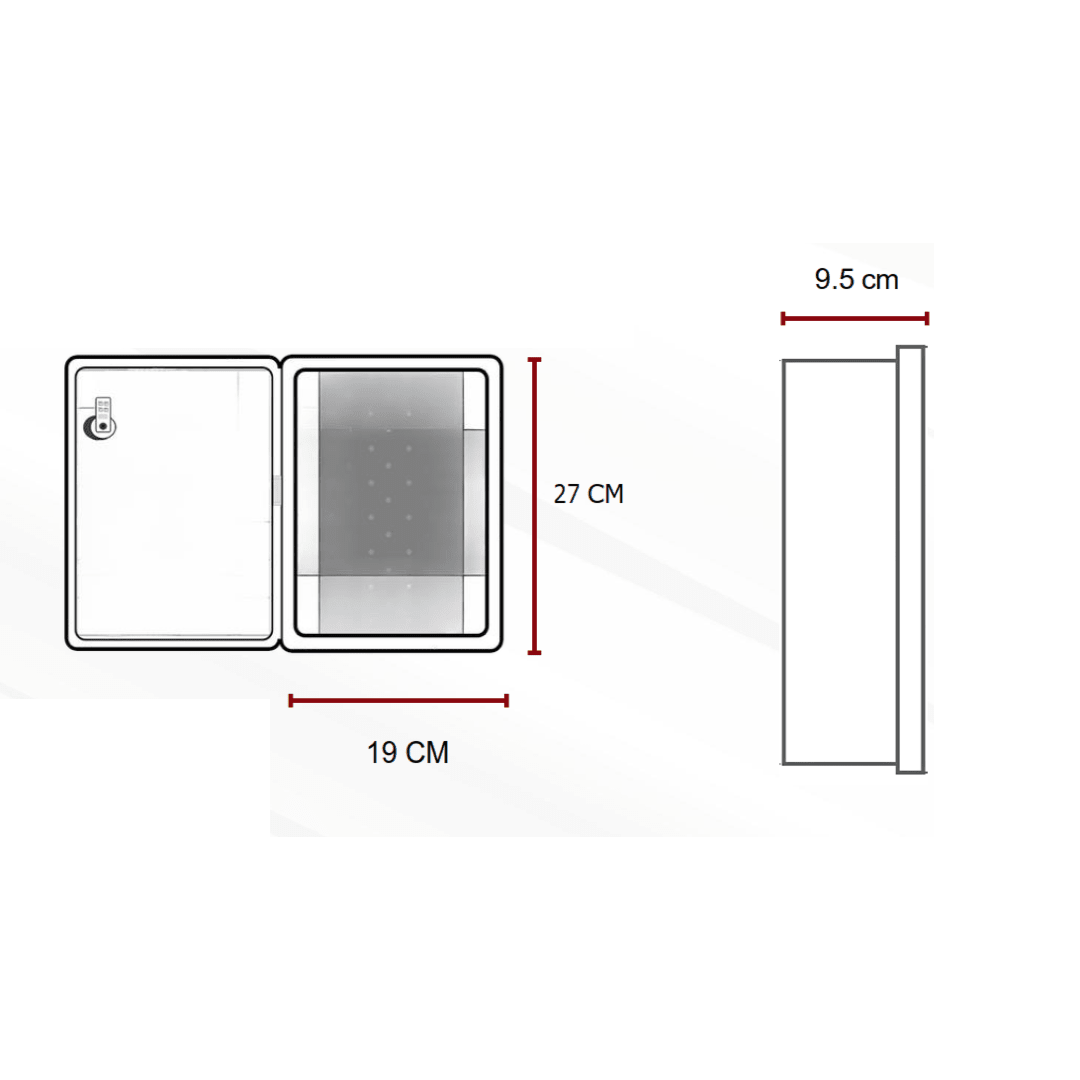 CAJA MEDIDOR MONOFASICO POLICARBONATO SGM41BOX STRONGER3