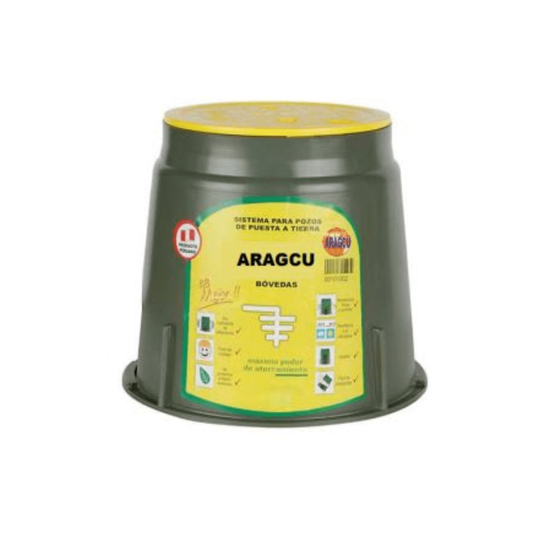 CAJA DE REGISTRO Y BOBEDAS PARA PUESTA A TIERRA TIPO PVC 26X30CM NACIONAL
